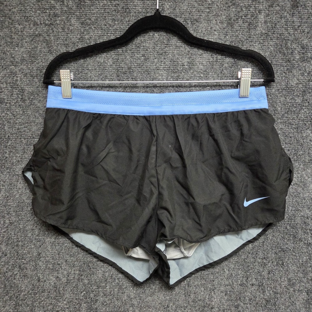 Nike Digital Elite Fast Running Short Mens Medium Black CV3014 Liner 1.5" FLAW